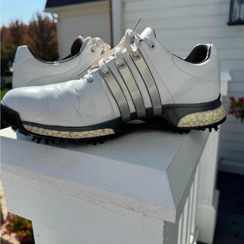 Adidas Tour 360 Men's White Golf Shoes 11.5